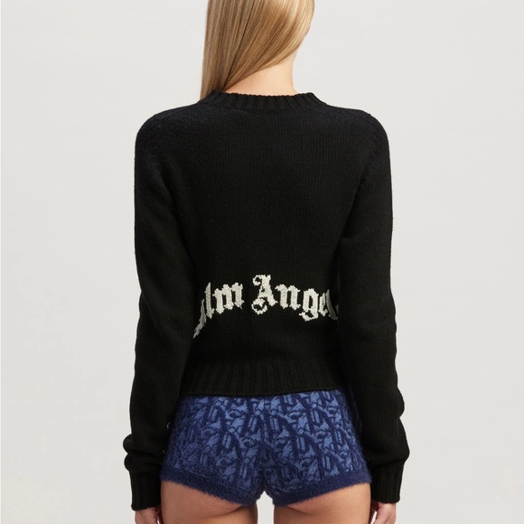 Palm Angels Curved Logo Cardigan - Picture 2 of 3